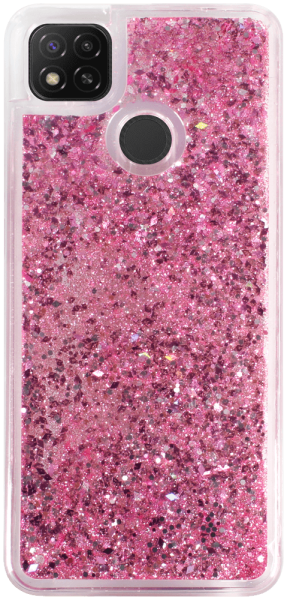 Xiaomi Redmi 10A szilikon tok gyári Liquid Sparkle rózsaszín