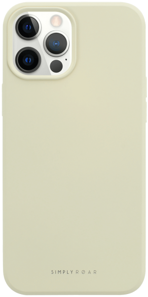 Apple iPhone 12 Pro Max szilikon tok gyári ROAR púder fehér