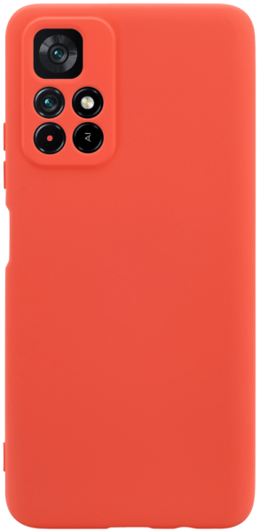 Xiaomi Poco M4 Pro 5G szilikon tok kameravédővel matt barackszínű