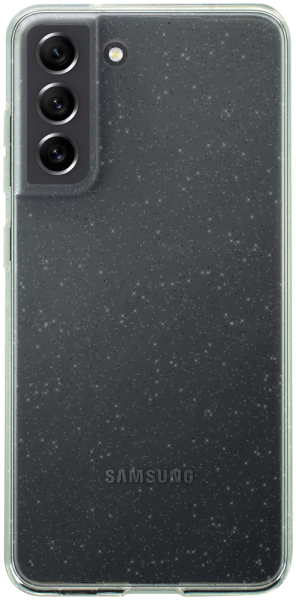 Samsung Galaxy S21 FE szilikon tok csillogó átlátszó