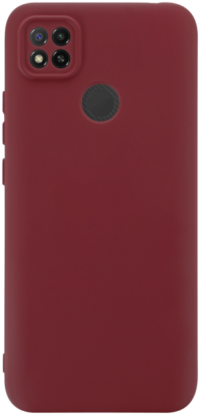 Xiaomi Redmi 9C NFC szilikon tok kameravédővel matt bordó