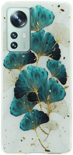 Xiaomi 12 kemény hátlap Gold Glam Leaves
