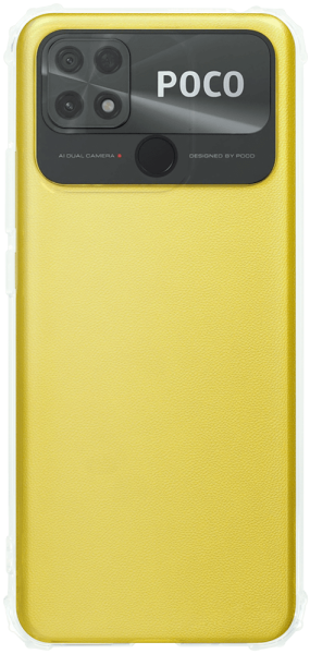 Xiaomi Poco C40 szilikon tok közepesen ütésálló légpárnás sarok kameravédővel átlátszó