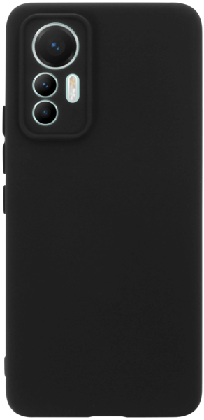 Xiaomi 12 Lite szilikon tok kameravédővel matt fekete