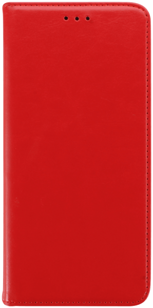 Apple iPhone 13 Pro Max oldalra nyíló flipes bőrtok valódi bőr piros