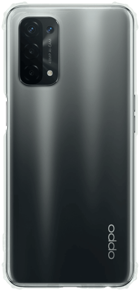 Oppo A54 5G szilikon tok közepesen ütésálló légpárnás sarok átlátszó