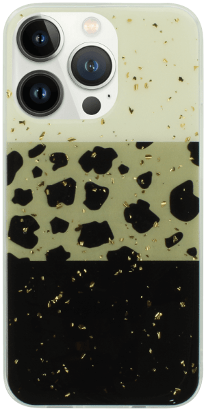 Apple iPhone 13 Pro kemény hátlap Gold Glam Leopard
