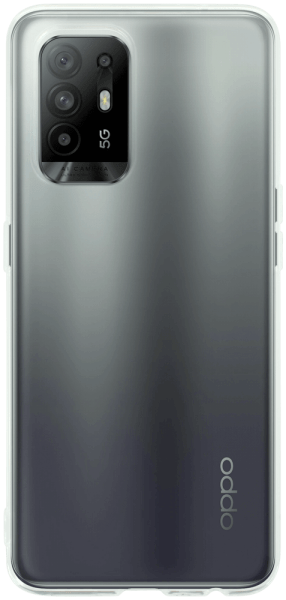 Oppo Reno5 Z szilikon tok közepesen ütésálló kameravédővel átlátszó