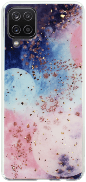 Samsung Galaxy A12 (SM-A125F) kemény hátlap Gold Glam Galactic