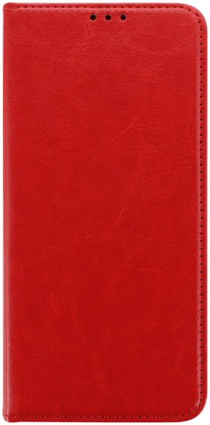 Xiaomi Redmi Note 11S 5G oldalra nyíló flipes bőrtok valódi bőr piros