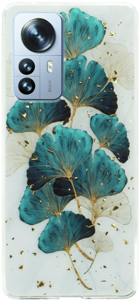 Xiaomi 12 Pro kemény hátlap Gold Glam Leaves
