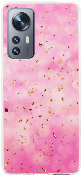 Xiaomi 12X kemény hátlap Gold Glam Pink