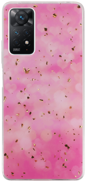 Xiaomi Redmi Note 11 Pro kemény hátlap Gold Glam Pink