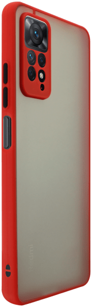 Xiaomi Redmi Note 11 Pro kemény hátlap Vennus Button Bumper piros