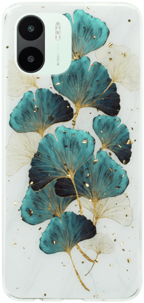 Xiaomi Redmi A2 kemény hátlap Gold Glam Leaves