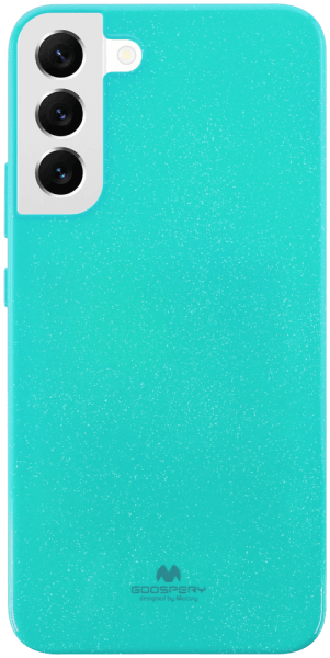 Samsung Galaxy S22 Plus 5G (SM-S906B) szilikon tok gyári MERCURYCASE csillámos türkiz