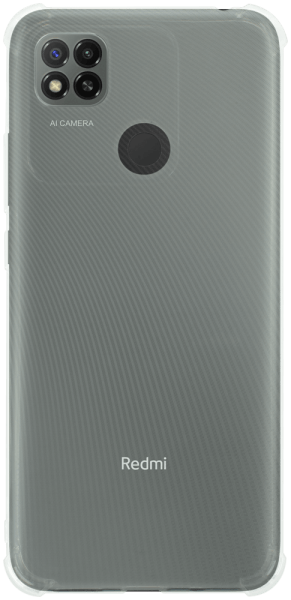 Xiaomi Redmi 9C szilikon tok légpárnás sarok kameravédővel átlátszó