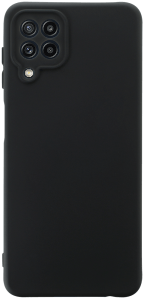 Samsung Galaxy A22 4G (SM-A225F) szilikon tok kameravédővel matt fekete