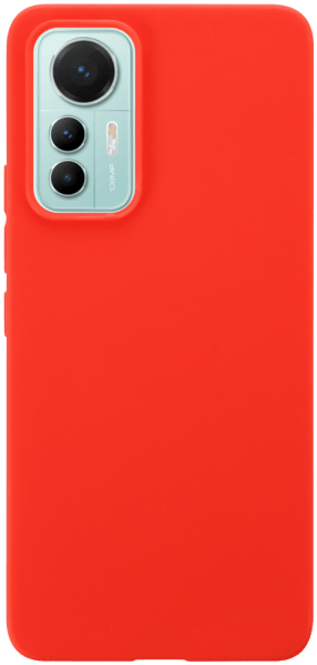 Xiaomi 12 Lite szilikon tok matt piros