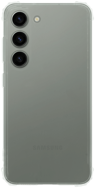 Samsung Galaxy S23 (SM-S911B) szilikon tok közepesen ütésálló légpárnás sarok kameravédővel átlátszó