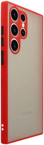 Samsung Galaxy S23 Ultra (SM-S918B) kemény hátlap Vennus Button Bumper piros