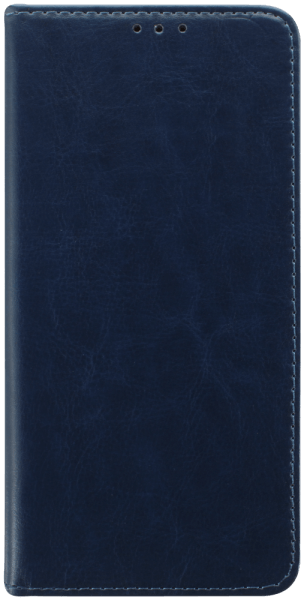 Xiaomi Redmi 10A oldalra nyíló flipes bőrtok valódi bőr sötétkék