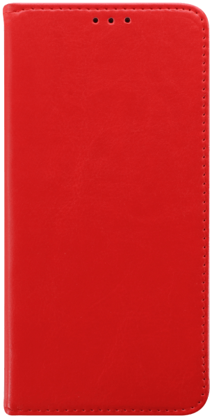 Xiaomi Redmi 10A oldalra nyíló flipes bőrtok valódi bőr piros