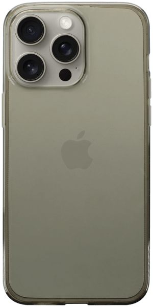 Apple iPhone 15 Pro Max szilikon tok átlátszó füstszínű