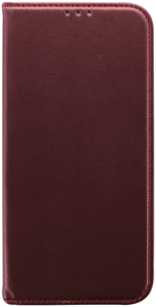 Apple iPhone 15 Plus oldalra nyíló flipes bőrtok asztali tartó funkciós bordó