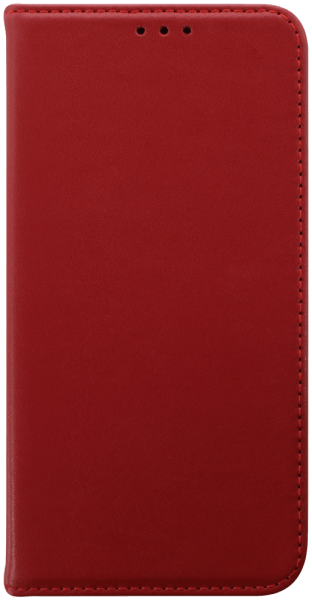 Apple iPhone 15 oldalra nyíló flipes bőrtok valódi bőr piros