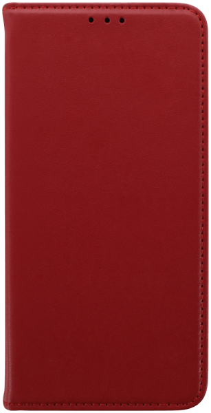 Samsung Galaxy A54 (SM-A546B) oldalra nyíló flipes bőrtok valódi bőr piros