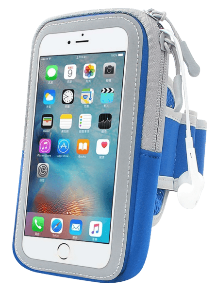 Xiaomi Mi A2 sport tok univerzális, karra rögzíthető cipzáros kék