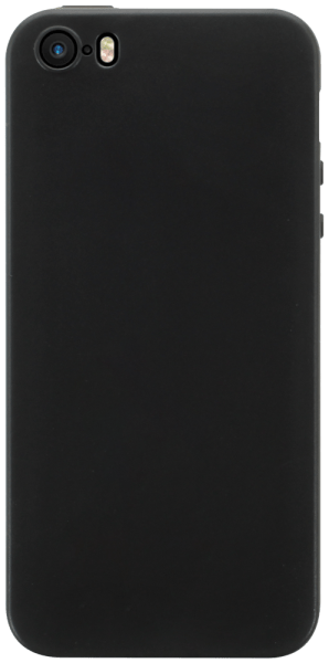 Apple iPhone 5 szilikon tok kameravédővel matt fekete