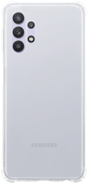 Samsung Galaxy A32 5G (SM-A326) szilikon tok közepesen ütésálló légpárnás sarok kameravédővel átlátszó