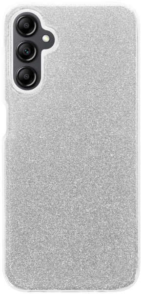 Samsung Galaxy A14 (SM-A145R) szilikon tok csillogó hátlap ezüst