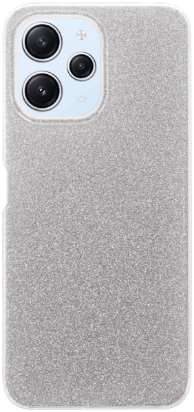 Xiaomi Redmi 12 szilikon tok csillogó hátlap ezüst