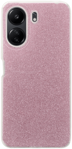 Xiaomi Redmi 13C szilikon tok csillogó hátlap rózsaszín