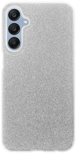 Samsung Galaxy A25 5G (SM-A256B) szilikon tok csillogó hátlap ezüst