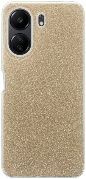 Xiaomi Redmi 13C szilikon tok csillogó hátlap arany