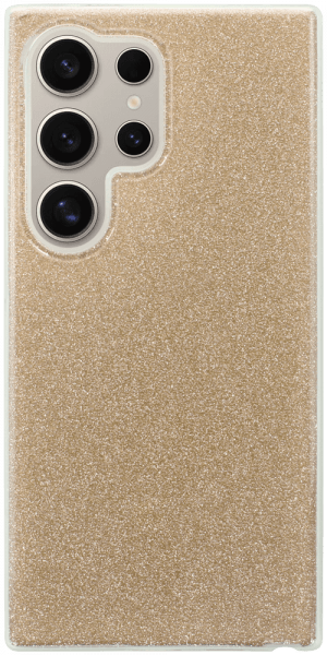 Samsung Galaxy S24 Ultra (SM-S928B) szilikon tok csillogó hátlap arany