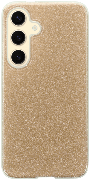 Samsung Galaxy S24 (SM-S921B) szilikon tok csillogó hátlap arany
