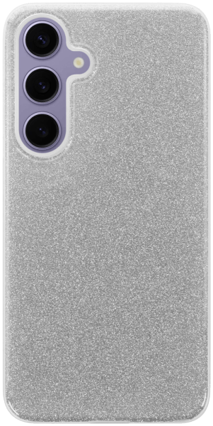 Samsung Galaxy S24 Plus (SM-S926B) szilikon tok csillogó hátlap ezüst