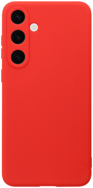 Samsung Galaxy S24 Plus (SM-S926B) szilikon tok kameravédővel matt piros