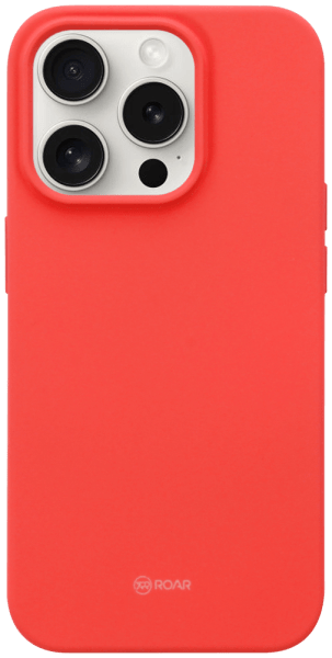 Apple iPhone 15 Pro szilikon tok gyári ROAR piros