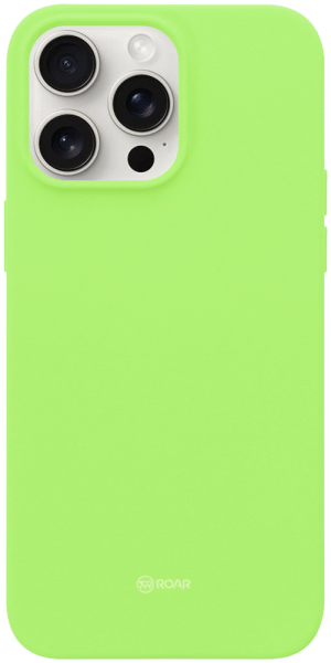 Apple iPhone 15 Pro Max szilikon tok gyári ROAR világoszöld