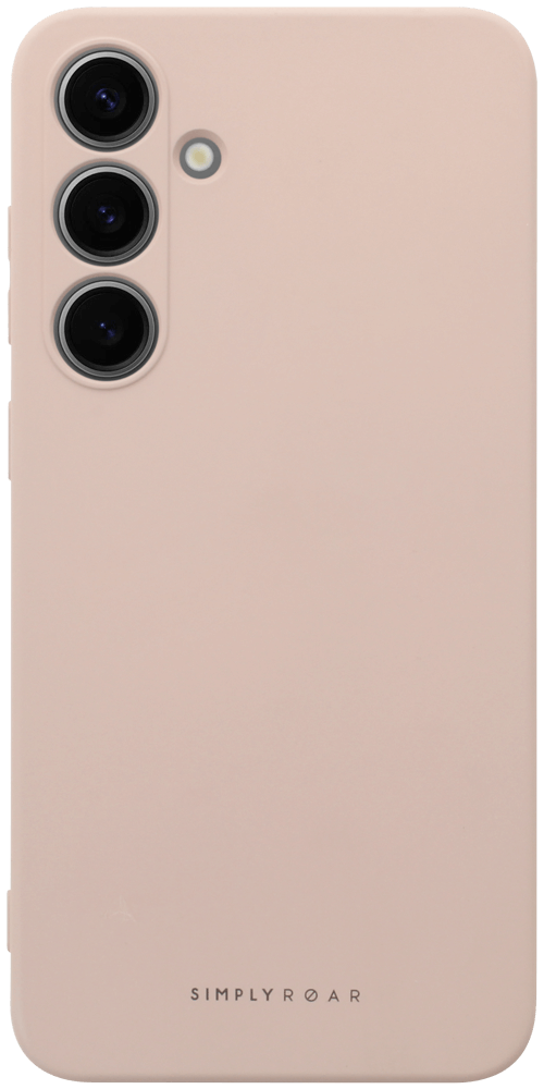 Samsung Galaxy S24 Plus (SM-S926B) szilikon tok gyári ROAR kameravédővel púderszínű