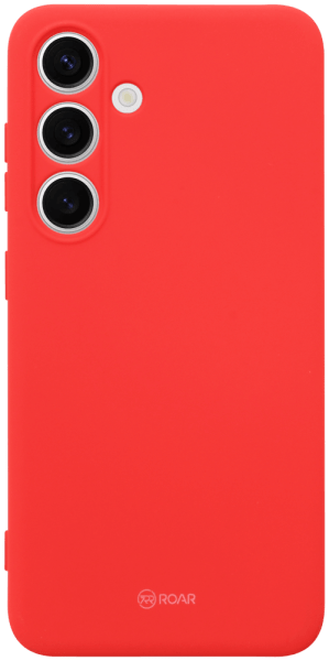 Samsung Galaxy S24 (SM-S921B) szilikon tok gyári ROAR kameravédővel piros