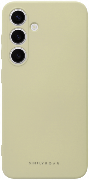 Samsung Galaxy S24 (SM-S921B) szilikon tok gyári ROAR kameravédővel púder fehér