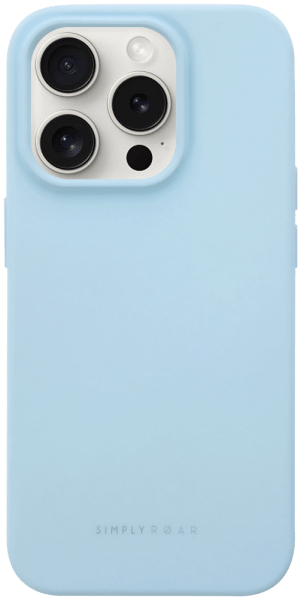Apple iPhone 15 Pro szilikon tok gyári ROAR babakék