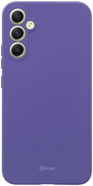 Samsung Galaxy A34 (SM-A346B) szilikon tok gyári ROAR kameravédővel lila